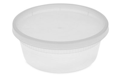 Newspring DELItainer Microwavable Container, 8 oz, 1.13 x 2.8 x 1.33, Clear, Plastic, 240/Carton