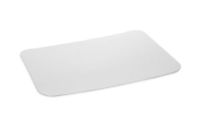 Aluminum Take-Out Container Lid, Loaf Pan Lid, 8.4 x 5.9, White/Aluminum, 400/Carton