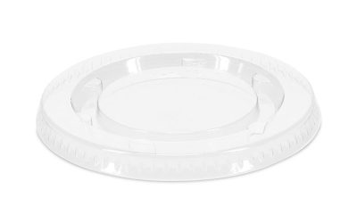 Plastic Portion Cup Lid, Fits 1.5 oz to 2.5 oz Cups, Clear, 100/Pack, 24 Packs/Carton