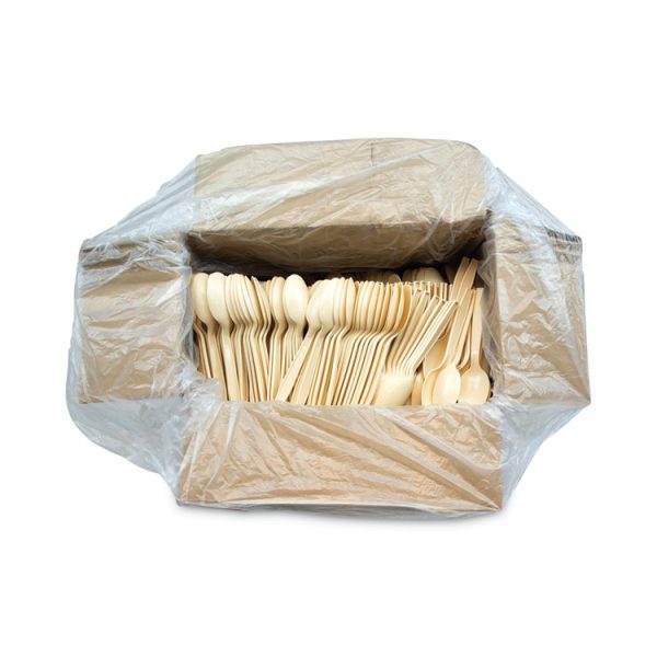 EarthChoice PSM Cutlery, Heavyweight, Spoon, 5.88", Tan, 1,000/Carton - Image 3