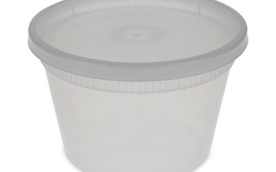 Newspring DELItainer Microwavable Container, 16 oz, 2 x 2 x 2, Clear, Plastic, 240/Carton