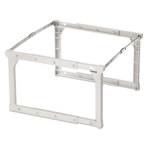 Plastic Snap-Together Hanging Folder Frame, Legal/letter Size, 18" To 27" Long, White/silver Accents