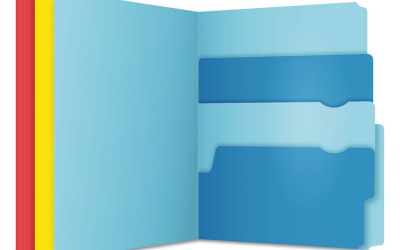 Divide It Up File Folder, 1/2-Cut Tabs: Assorted, Letter Size, 0.75″ Expansion, Assorted Colors, 24/Pack