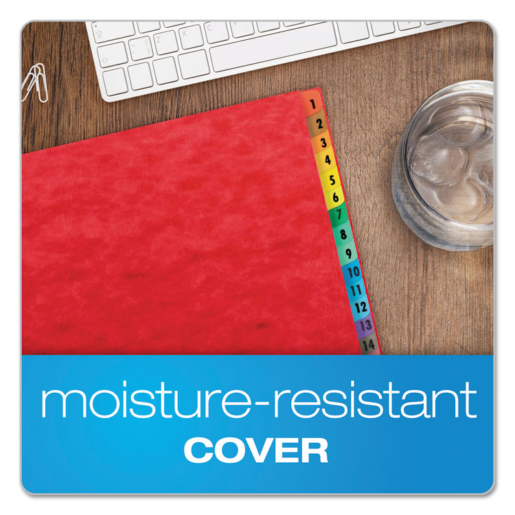 Expanding Desk File, 31 Dividers, Date Index, Letter Size, Red Cover - Image 2