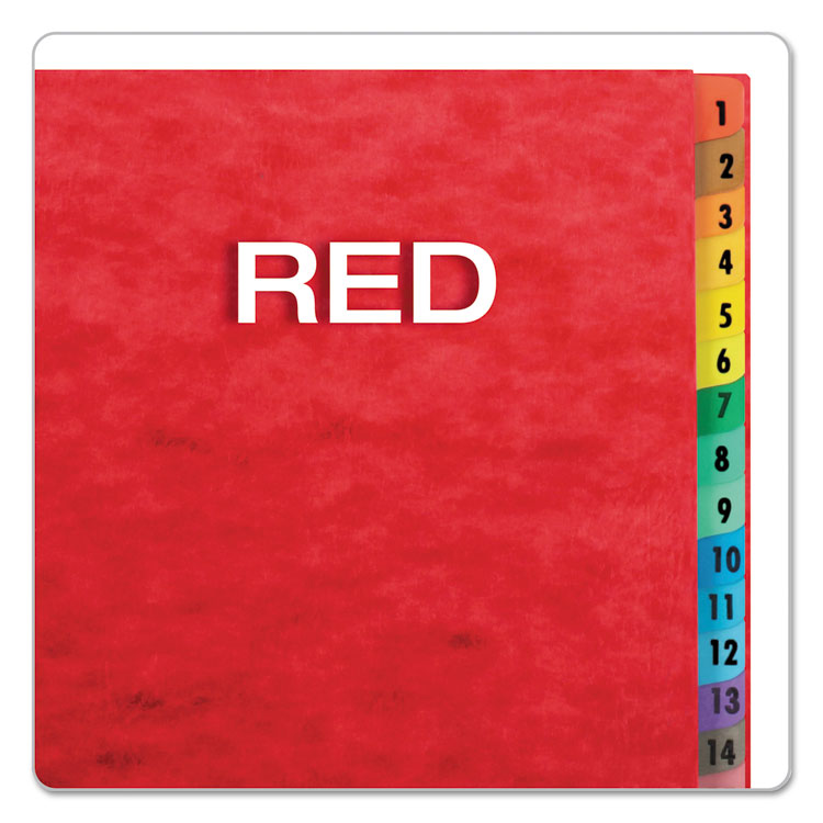Expanding Desk File, 31 Dividers, Date Index, Letter Size, Red Cover - Image 7