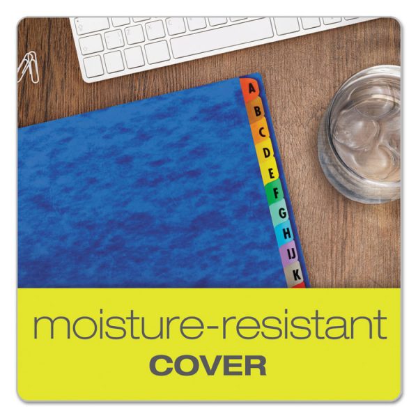Expanding Desk File, 23 Dividers, Alpha Index, Letter Size, Blue Cover - Image 2