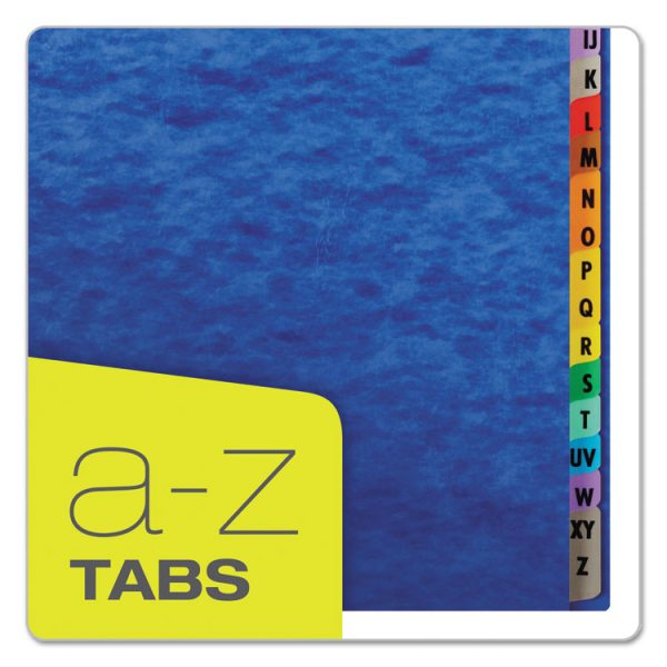 Expanding Desk File, 23 Dividers, Alpha Index, Letter Size, Blue Cover - Image 4