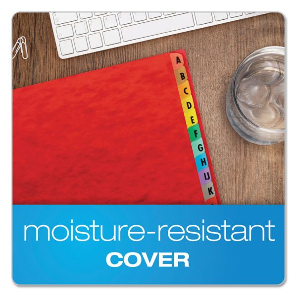 Expanding Desk File, 23 Dividers, Alpha Index, Letter Size, Red Cover - Image 2