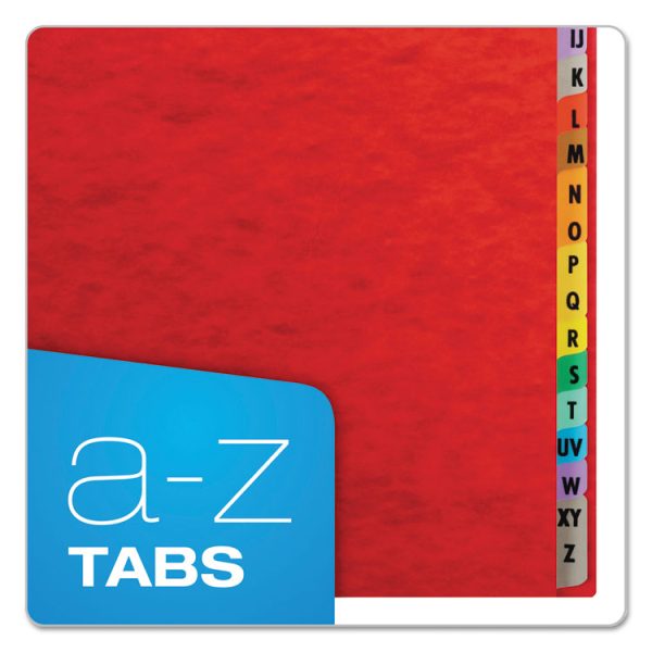 Expanding Desk File, 23 Dividers, Alpha Index, Letter Size, Red Cover - Image 4