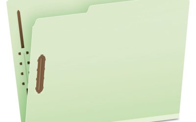 Heavy-Duty Pressboard Folders with Embossed Fasteners, 1/3-Cut Tabs, 2″ Expansion, 2 Fasteners, Letter Size, Green, 25/Box