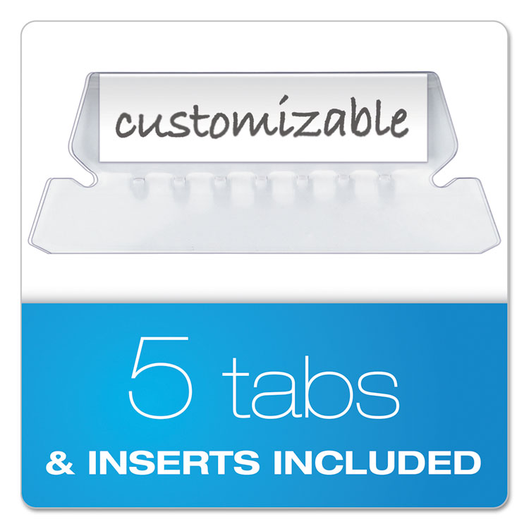 Desktop File With Hanging Folders, Letter Size, 6" Long, Granite - Image 4