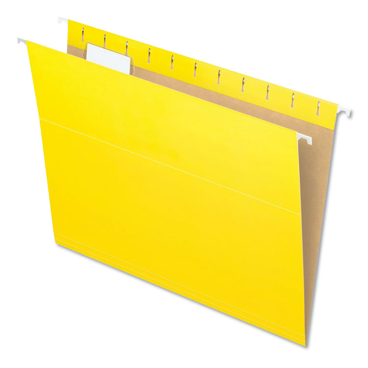 Colored Hanging Folders, Letter Size, 1/5-Cut Tabs, Yellow, 25/Box - Image 8