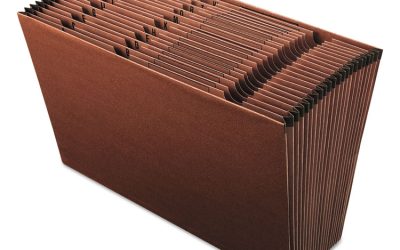 Earthwise by Pendaflex Recycled Indexed Expanding File, 21 Sections, 1/21-Cut Tabs, Legal Size, Red Fiber