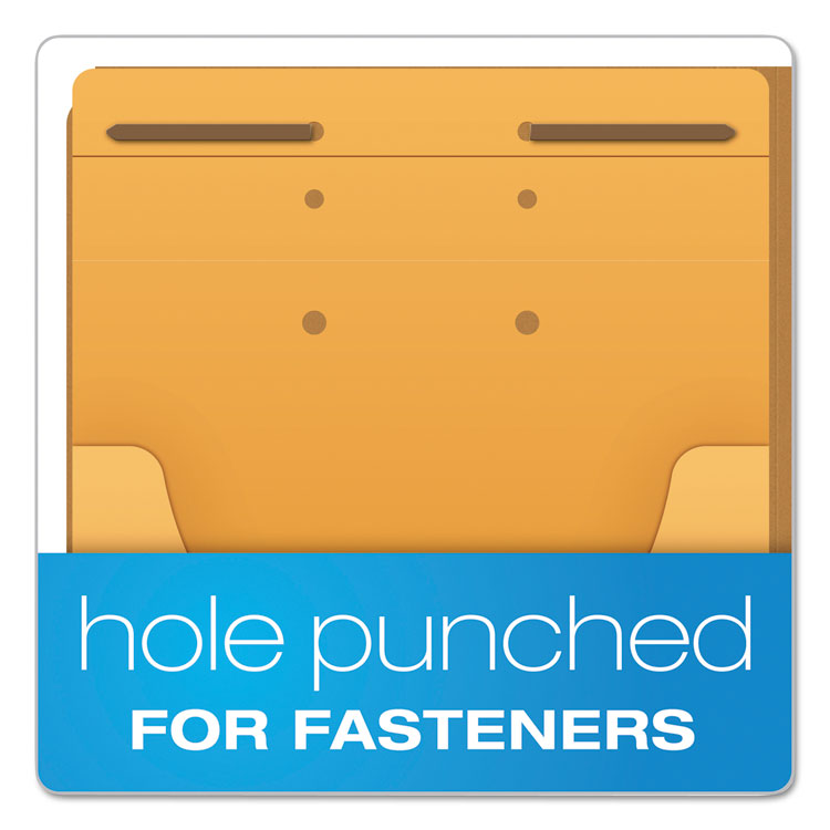 Expandable Kraft Retention Jackets, Straight Tab, Letter/legal Size, Brown, 100/box - Image 2