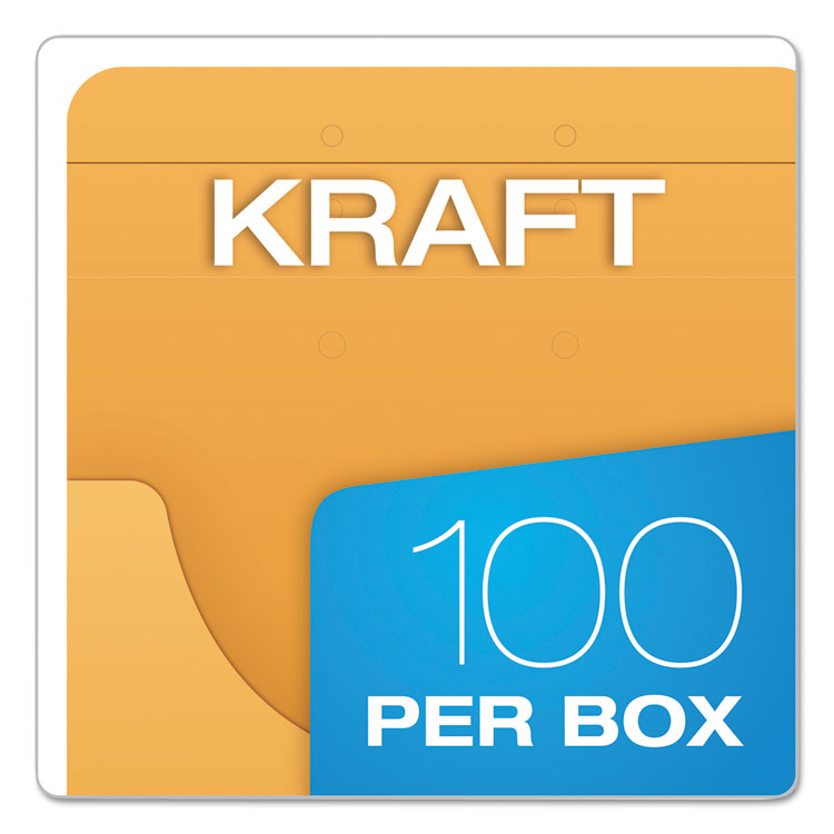 Expandable Kraft Retention Jackets, Straight Tab, Letter/legal Size, Brown, 100/box - Image 6