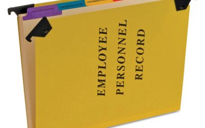 Hanging-Style Personnel Folders, 5 Dividers with 1/5-Cut Tabs, Letter Size, 1/3-Cut Exterior Tabs, Yellow