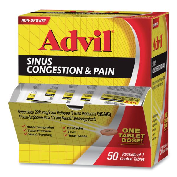 Sinus Congestion And Pain Relief, 50/box - Image 2