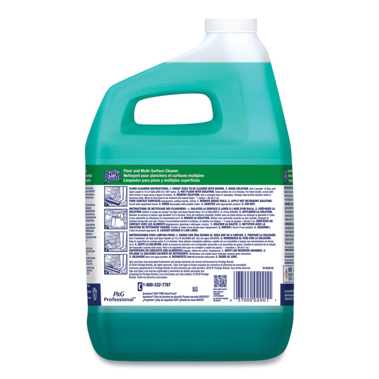 Liquid Floor Cleaner, 1 Gal Bottle, 3/carton - Image 5