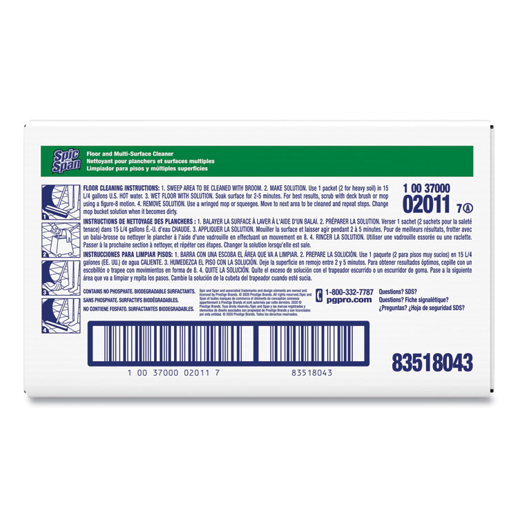 Liquid Floor Cleaner, 3 Oz Packet, 45/carton - Image 7