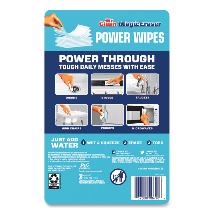 Magic Eraser Sheets, 3.5 x 5.8, 0.03" Thick, White, 16 Sheets/Pack, 4 Packs/Carton - Image 3