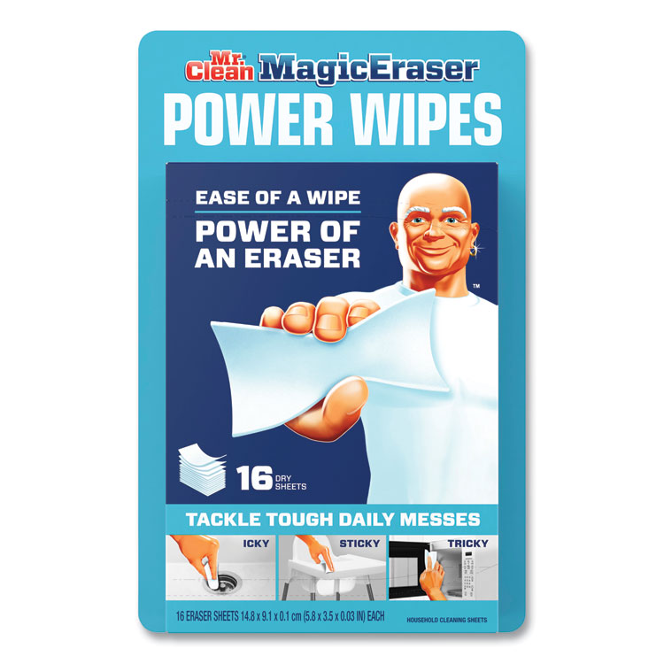 Magic Eraser Sheets, 3.5 x 5.8, 0.03" Thick, White, 16 Sheets/Pack, 4 Packs/Carton - Image 4