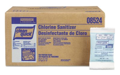 Powdered Chlorine-Based Sanitizer, 1oz Packet, 100/carton