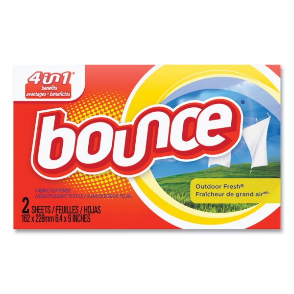 Fabric Softener Sheets, Outdoor Fresh, 2/box, 156 Boxes/carton - Image 2