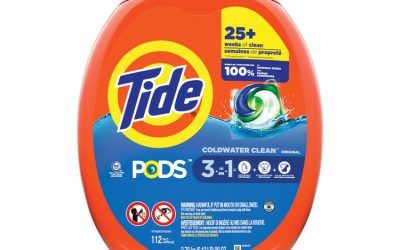 Pods, Tide Original, 112 Pods/Tub, 4 Tubs/Carton