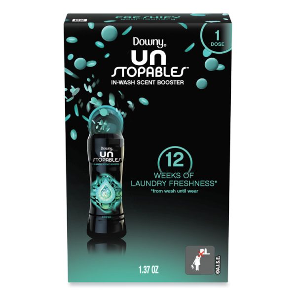 Unstopables In-Wash Scent Booster Beads, For Coin Vending Machines, Fresh Scent, 1.37 oz Canister, 156/Carton - Image 2