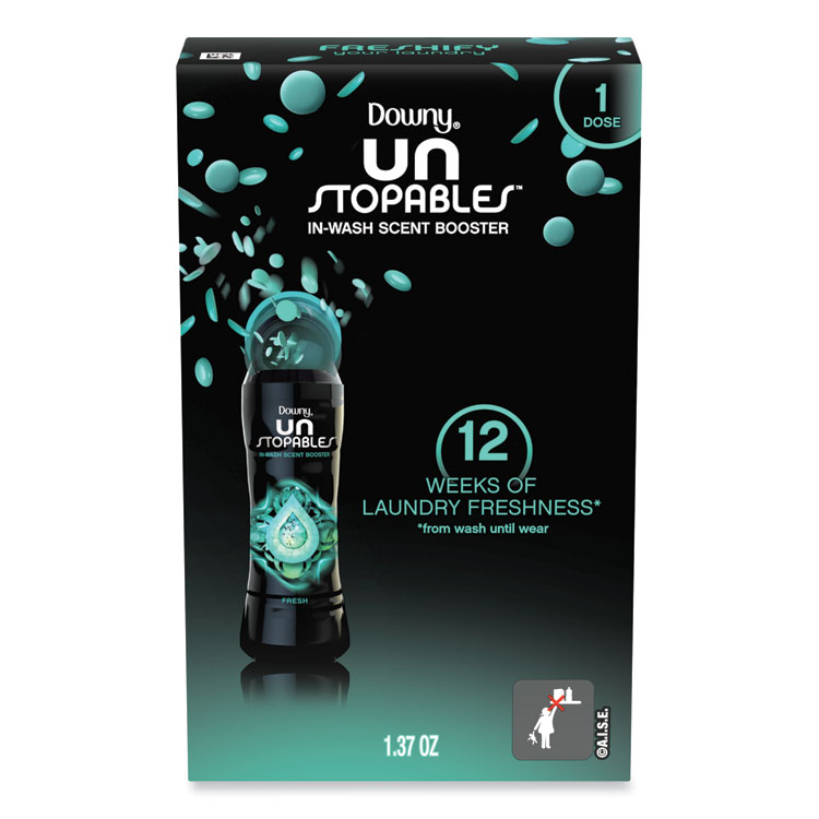 Unstopables In-Wash Scent Booster Beads, For Coin Vending Machines, Fresh Scent, 1.37 oz Canister, 156/Carton - Image 2
