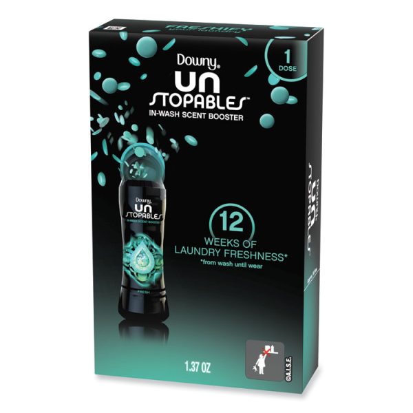Unstopables In-Wash Scent Booster Beads, For Coin Vending Machines, Fresh Scent, 1.37 oz Canister, 156/Carton - Image 3