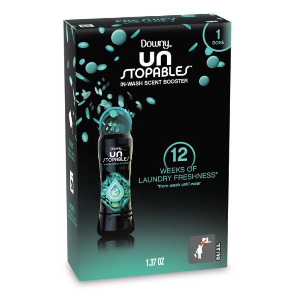 Unstopables In-Wash Scent Booster Beads, For Coin Vending Machines, Fresh Scent, 1.37 oz Canister, 156/Carton - Image 4