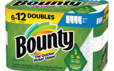 Select-a-Size Kitchen Roll Paper Towels, 2-Ply, 6 x 11, White, 90 Sheets/Double Roll, 6 Rolls/Carton