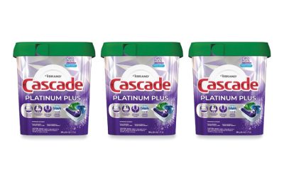 Platinum Plus ActionPacs Dishwasher Detergent Pods, Fresh Scent, 28.4 oz Tub, 52/Tub, 3 Tubs/Carton