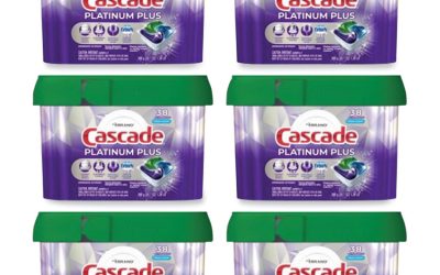 Platinum Plus ActionPacs Dishwasher Detergent Pods, Fresh Scent, 20.7 oz Tub, 38/Tub, 6/Carton