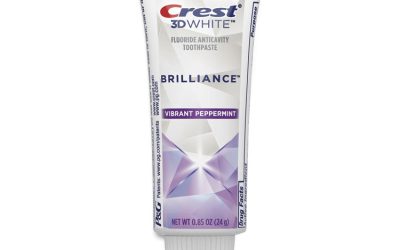 3D White Brilliance Advanced Whitening Technology + Advanced Stain Protection Toothpaste, 0.85 oz Tube, 72/Carton