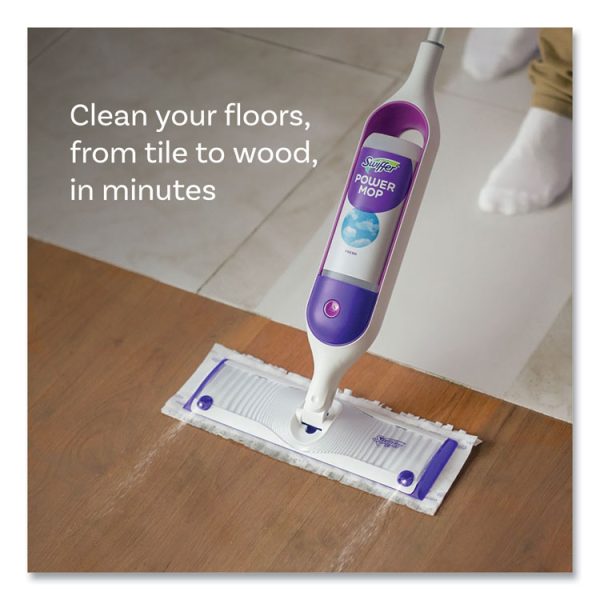 PowerMop Mopping Pads, 15.4 x 5.3, 8/Box, 2 Boxes/Carton - Image 4
