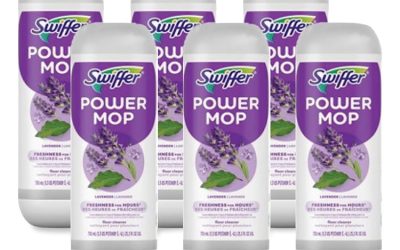 PowerMop Refill Cleaning Solution, Lavender Scent, 25.3 oz Refill Bottle, 6/Carton