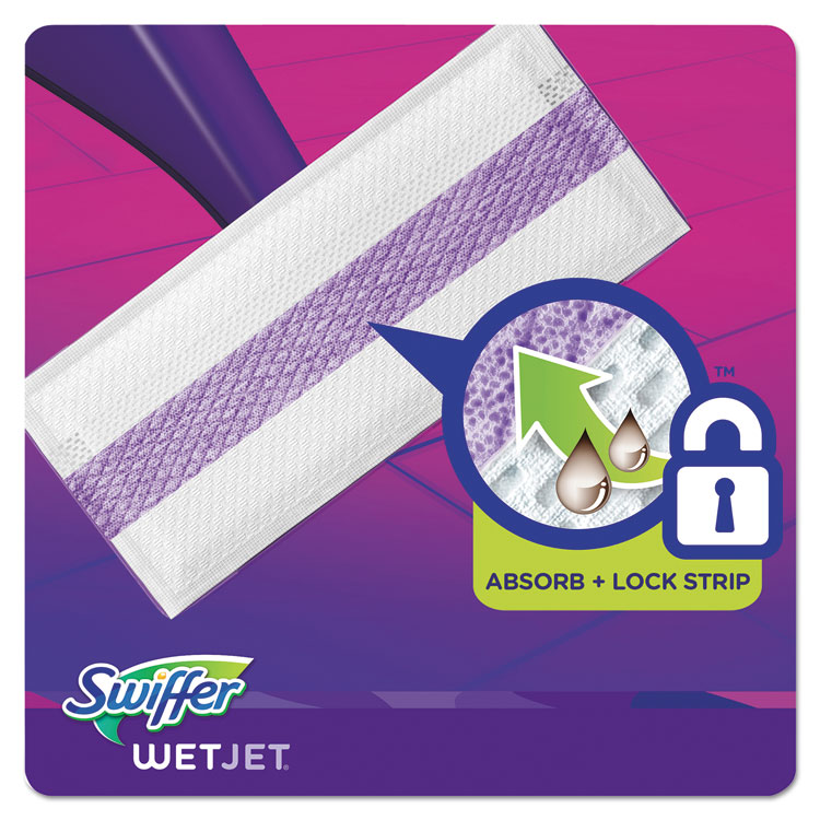 WetJet System Refill Cloths, 11.3" x 5.4", White, 24/Box, 4/Carton - Image 6