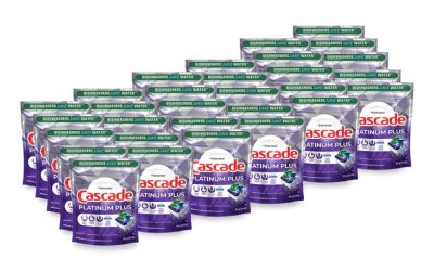 Platinum Plus ActionPacs Dishwasher Detergent Pods, 1.46 oz Bag, 3 Pods/Bag, 30 Bags/Carton
