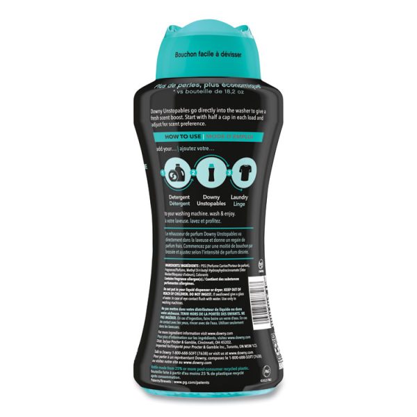 Unstopables In-Wash Scent Booster Beads, Fresh Scent, 24 oz Pour Bottle, 4/Carton - Image 3