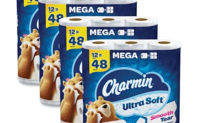 Ultra Soft Bathroom Tissue, Mega Roll, Septic Safe, 2-Ply, White, 224 Sheets/Roll, 12 Rolls/Pack