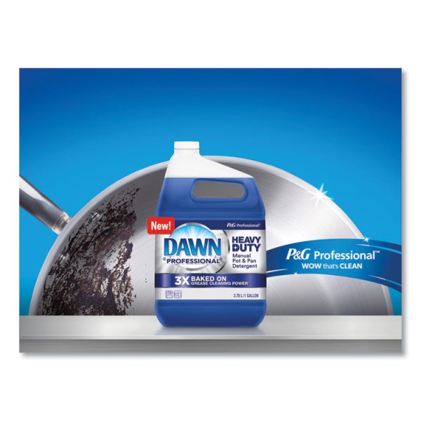 Heavy-Duty Manual Pot/Pan Dish Detergent, Original Scent, 1 gal Bottle, 2/Carton - Image 4