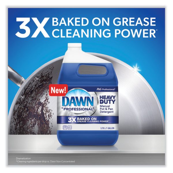 Heavy-Duty Manual Pot/Pan Dish Detergent, Original Scent, 1 gal Bottle, 2/Carton - Image 5