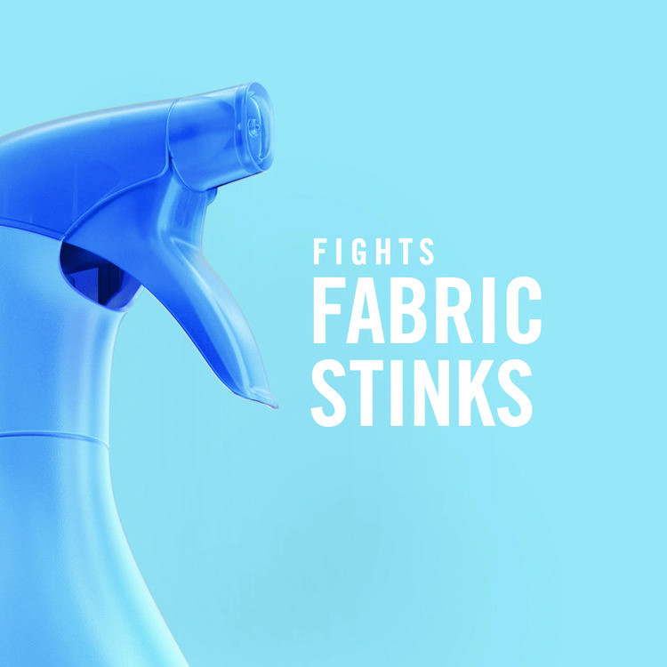 FABRIC Refresher/Odor Eliminator, Extra Strength, Original, 14.8 oz Spray Bottle, 8/Carton - Image 3