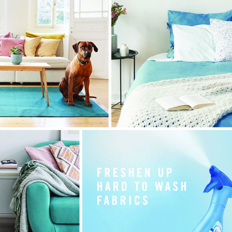 FABRIC Refresher/Odor Eliminator, Spring and Renewal, 23.6 oz Spray Bottle, 4/Carton - Image 5