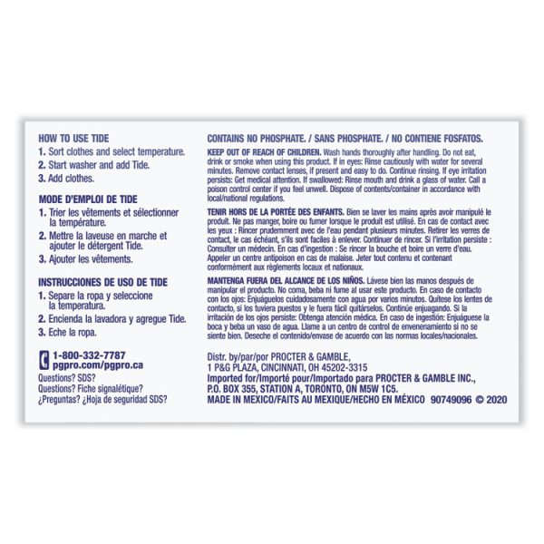 Powder Laundry Detergent Plus Bleach, Original Scent, 1.4 oz Vending Box, 156/Carton - Image 3