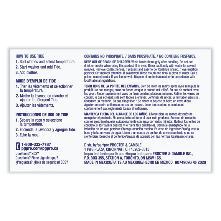 Powder Laundry Detergent Plus Bleach, Original Scent, 1.4 oz Vending Box, 156/Carton - Image 3