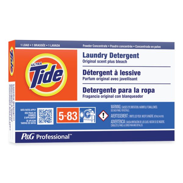 Powder Laundry Detergent Plus Bleach, Original Scent, 1.4 oz Vending Box, 156/Carton - Image 2