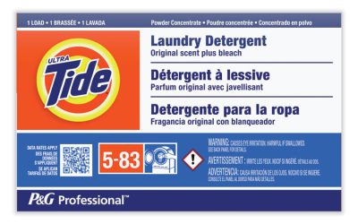 Powder Laundry Detergent Plus Bleach, Original Scent, 1.4 oz Vending Box, 156/Carton
